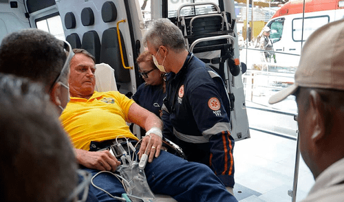 El expresidente de Brasil, Jair Bolsonaro, fue hospitalizado de urgencia por "fuertes dolores" en la zona del abdomen. Foto: AFP El expresidente de Brasil, Jair Bolsonaro, fue hospitalizado de urgencia por "fuertes dolores" en la zona del abdomen.