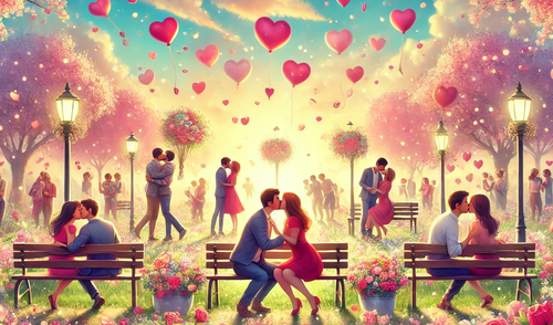 Día Internacional del Beso, una fecha que ha cobrado relevancia en distintas partes del mundo. Foto: Composición LR/IA.