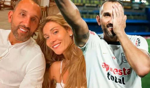 Hernán Barcos y Giuli Cunha se conocieron cuando el delantero jugaba en Gremio.