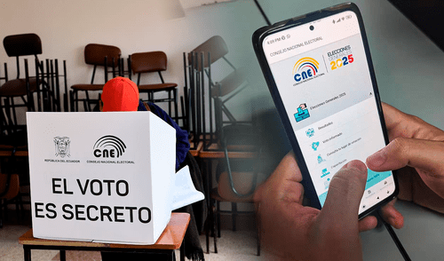 Para conocer tu lugar de votación para la segunda vuelta presidencial en Ecuador existen 3 opciones disponibles. Foto: composición LR/Belén Zapata/CNE. Consulta tu lugar de votación para la segunda vuelta en Ecuador 2025: horarios y link del CNE