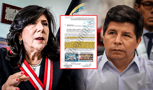 Pedro Castillo presentó la denuncia contra la presidenta del PJ ante Gino Rios, presidente del JNJ | Composición: LR. Pedro Castillo presentó la denuncia contra la presidenta del PJ ante Gino Rios, presidente del JNJ