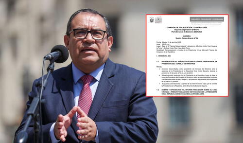 Otárola tendrá que declarar ante la Comisión de Fiscalización del Congreso | Composición: LR. Otárola tendrá que declarar ante la Comisión de Fiscalización del Congreso