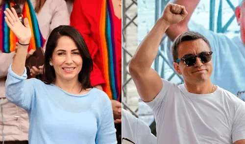 Daniel Noboa y Luisa Gonzáles, candidatos presidenciales en las elecciones en Ecuador, han buscado consolidar bloques amplios y transversales. Foto: AFP. Empate técnico, denuncias y pactos sorpresivos marcan el cierre de campaña presidencial en Ecuador 2025