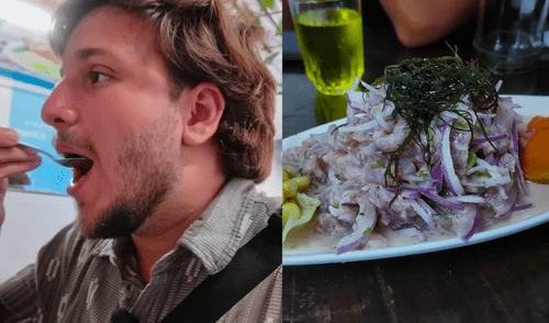 Venezolano prueba comida peruana y queda fascinado con el ceviche