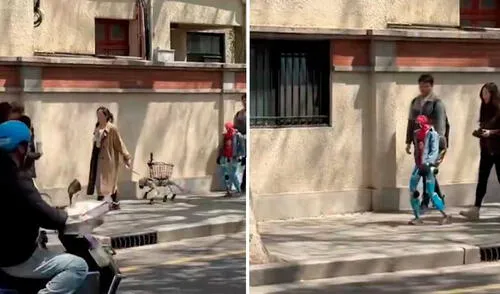 Este suceso fue grabado en China. Foto: captura de TikTok Este suceso fue grabado en China. Foto: captura de TikTok