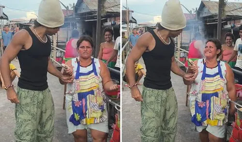 Iquitos se convirtió en el escenario perfecto para clip viral. Foto: composición LR/ TikTok Peruana se roba el show al realizar video con tiktoker Noel Goes Crazy: “Iquitos, otro nivel”
