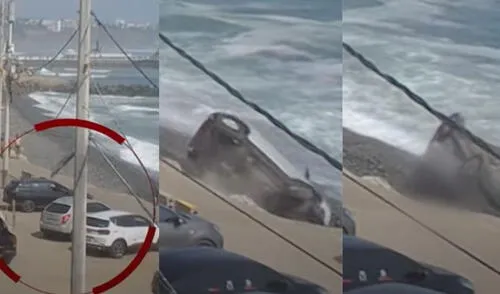 Accidente en la playa Waikiki en Miraflores.