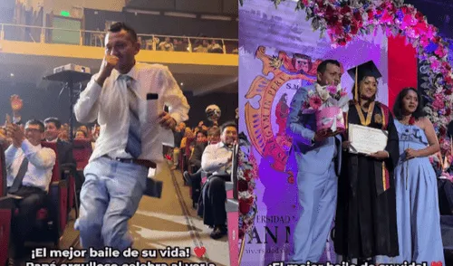 Padre baila salsa de orgullo al ver a su hija graduarse en la UNMSM y el video se vuelve viral