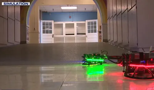 Los drones, operados de forma remota desde Austin, Texas, podrían neutralizar a un tirador en menos de 60 segundos. Foto: Campus Guardian Angel Los drones, operados de forma remota desde Austin, Texas, podrían neutralizar a un tirador en menos de 60 segundos. Foto: Campus Guardian Angel