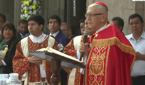 Cardenal Carlos Castillo se refirió a la ola de criminalidad en el Perú. Foto: Difusion Cardenal Carlos Castillo