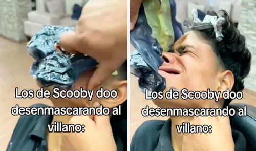 Las imágenes de TikTok sorprendieron a los usuarios por la forma de retirar la mascarilla del rostro al joven. Foto: composición LR/ TikTok / @parcheseunrato_ Las imágenes de TikTok sorprendieron a los usuarios por la forma de retirar la mascarilla del rostro al joven.