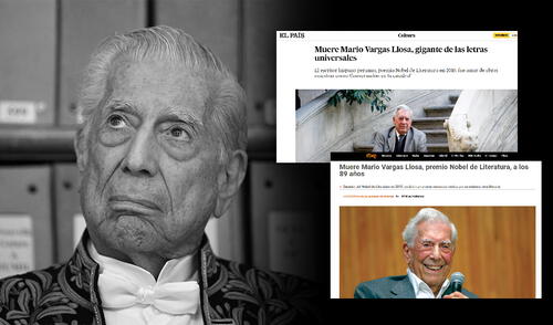 "El gigante de las letras universales": así informa la prensa internacional la muerte del nobel peruano Mario Vargas Llosa