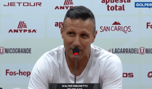 Walter Ribonetto declaró y aceptó la responsabilidad de la derrota ante Universitario.