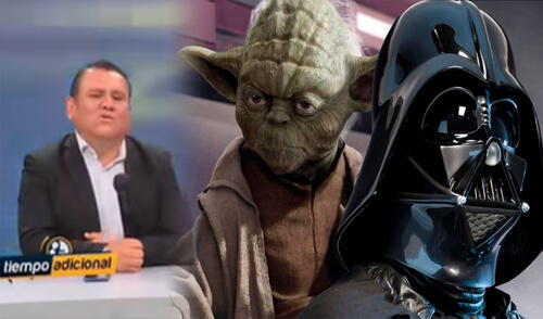 El periodista confundió la grandiosa obra ‘La guerra del fin del mundo’ con ‘La guerra de las galaxias’ de George Lucas. Foto: composición LR/ TikTok El periodista confundió la grandiosa obra ‘La guerra del fin del mundo’ con ‘La guerra de las galaxias’ de George Lucas.