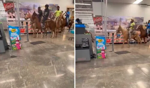 El hecho se produjo en un Walmart de Luisiana. Foto: captura de TikTok El hecho se produjo en un Walmart de Luisiana. Foto: captura de TikTok