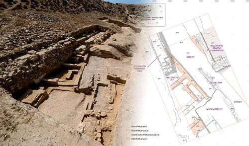 El descubrimiento fue publicado en la revista Antiquity y liderado por Sylvain Dhennin, del Centro Nacional de Investigación Científica (CNRS) de Francia. Foto: Composición LR/S. Dhennin. Arqueólogos en Egipto descubren una "importante" ciudad que habría sido construida por el padre del rey Tutankamón