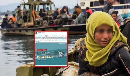 Recientemente, el cubano aceptó su culpa por tráfico de inmigrantes en un tribunal. Foto: composición LR/Freepik/USCGSoutheast/X Cubano fue detenido por CBP llevando 27 inmigrantes a EEUU ilegalmente