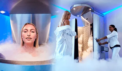 Durante una sesión de crioterapia, el cuerpo puede ser expuesto al frío mediante bañeras con agua helada o cámaras de nitrógeno. Foto: Cryonsense/referencial. Muere una persona en sesión de crioterapia en Francia por fuga de nitrógeno y otra queda grave