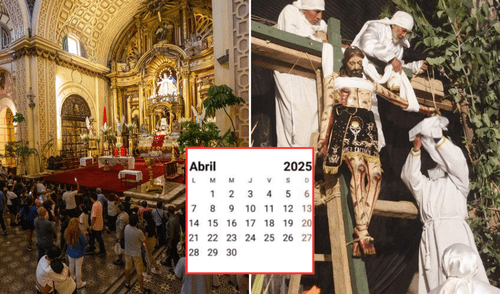 Según el calendario oficial de feriados 2025 en Perú, en abril hay dos feriados nacionales: Jueves Santo y Viernes Santo.