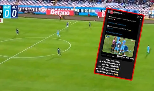 Pablo Erustes se quejó en sus redes socials por una jugada que se dio en el Alianza Lima vs Deportivo Garcilaso