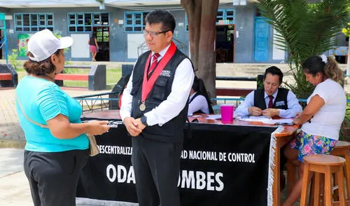 Mesa itinerante de ODANC Tumbes atendió a usuarios en la I.E. César Vallejo de El Tablazo. Mesa itinerante de ODANC Tumbes atendió a usuarios en la I.E. César Vallejo de El Tablazo.