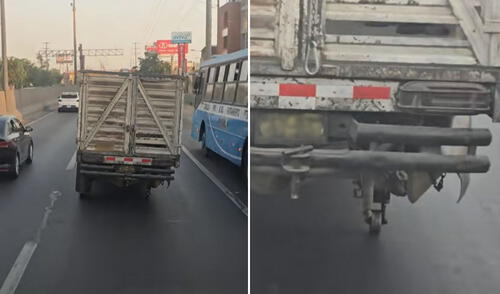 Conductor peruano queda en shock al captar auto con insólita llanta trasera: “Tiene prótesis”