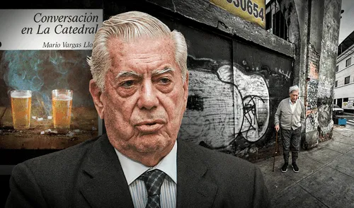 Mario Vargas Llosa regresó a La catedral, pero notó que no quedaba ni la sobra del emblemático bar de los años 50. Foto: composición LR/ Jazmín Ceras Mario Vargas Llosa regresó a La catedral, pero notó que no quedaba ni la sobra del emblemático bar de los años 50.