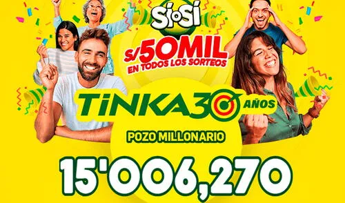Resultados de la Tinka de este domingo 16 de abril. Foto: La Tinka Resultados de la Tinka de este domingo 16 de abril. Foto: La Tinka