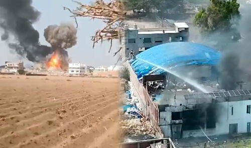 El siniestro afectó viviendas, comercios y colegios cercanos al lugar de la explosión. Foto: Composición LR El siniestro afectó viviendas, comercios y colegios cercanos al lugar de la explosión. Foto: Composición LR