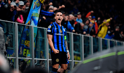 Lautaro Martínez fue la gran figura de la serie tras registrar 2 golazos. Foto: ESPN Inter jugará la semifinal de la Champions League