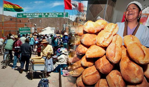 Pan boliviano se convierte en oportunidad de negocio en pueblos fronterizos entre Perú y Bolivia. Foto: composición LR. Peruanos cruzan a Bolivia por pan
