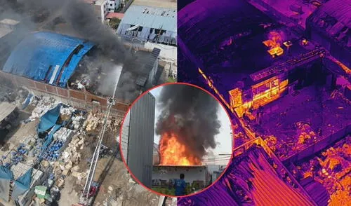 Gases tóxicos ocasiones por incendio se desplazan por el Este según Senamhi