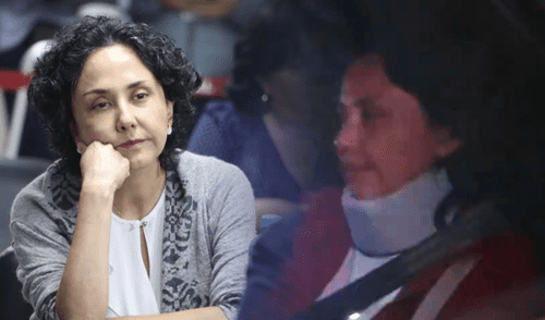 Primeras imágenes de la ex primera dama Nadine Heredia en Brasil. | Foto: Composición LR. Nadine Heredia en Brasil con collarín 2025, ollanta humala, dina bolaurte, asilo politico.