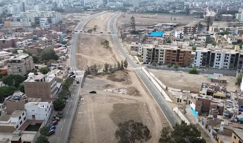 Rafael Lopez Aliaga inaugura pistas auxiliares asfaltadas en la Vía Expresa Sur. Foto: Giuseppe Salvador/Youtube Vía Expresa Sur mapa