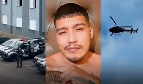 A pesar del despliegue policial conjunto, el peligroso criminal logró escapar tras un violento enfrentamiento que dejó un policía muerto y varios heridos en Brasil durante la operación. Foto: Difusión