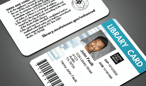 Inmigrantes en Texas pueden obtener gratis una identificación oficial válida en Austin con la Enhanced Library Card.