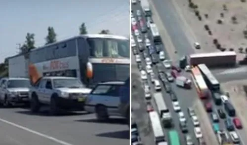 Ingreso a Chancay colapsa por viajes de familias. Foto: Panamericana Ingreso a Chancay colapsa por viajes de familias. Foto: Panamericana