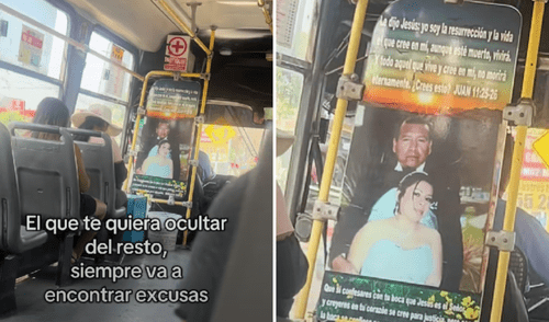 La foto del chofer junto a su esposa cautivó a usuarios en TikTok por el emotivo gesto de amor del conductor. Foto: composición LR/TikTok chofer, tiktok, esposa, video viral