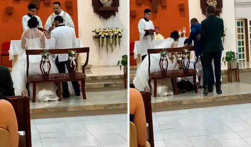 En el video de TikTok se vio al joven tambalearse por unos segundos y caerse al piso. Foto: composición LR/ TikTok / @yarimeza_18 En el video de TikTok se vio al joven tambalearse por unos segundos y caerse al piso.