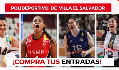 Las entradas para la Liga Peruana de Vóley se pueden adquirir en Joinnus. Foto: Liga Peruana de Vóley Las entradas para la Liga Peruana de Vóley se pueden adquirir en Joinnus