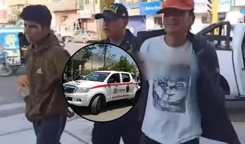 PNP capturó a dos delincuentes de banda criminal en Chimbote. Foto: Composición LR7C/CDN/Captura de pantalla de Facebook