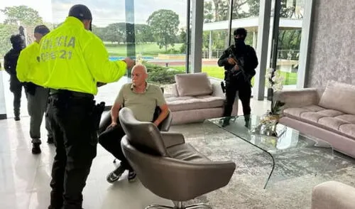 Uno de los principales narcotraficantes buscados a nivel internacional fue detenido durante una operación conjunta entre la Policía de Colombia. Foto: Policía Nacional de Colombia