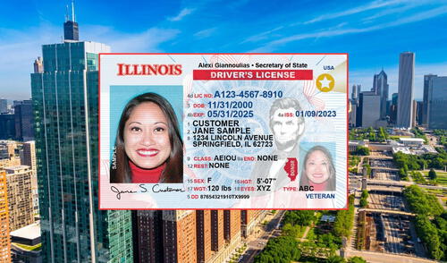 DMV+ es el nuevo concepto en Illinois para tramitar fácilmente la licencia de conducir y la Real ID. Foto: Composición LR/state.gov/realid.ilsos.gov