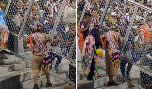 Chapulín Blanquiazul y el Chavo Chanka emocionan en redes al conocerse en estadio: "Eso es respeto"