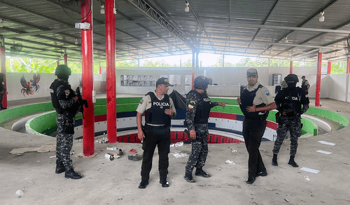 Ecuador enfrenta una grave crisis de seguridad relacionada con el narcotráfico. Foto: AFP. Capturan a cuatro sospechosos de la masacre en Ecuador que dejó 12 muertos: tendrían vínculos con banda R7