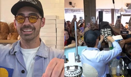 El cantante Joe Jonas se reunió con sus fans en Caracas Bakery, una panadería venezolana en Miami. Foto: Difusión redes El cantante Joe Jonas se reunió con sus fans en Caracas Bakery, una panadería venezolana en Miami. Foto: Difusión redes