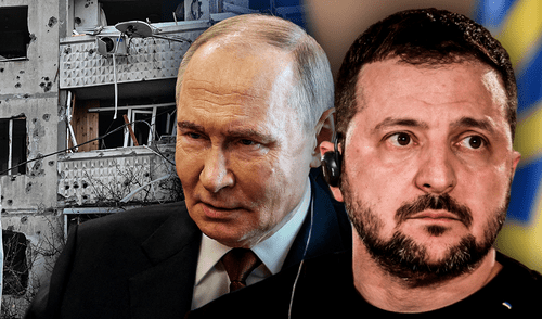 Pese al anuncio del Kremlin sobre una “tregua pascual”, los reportes desde Ucrania indicaron una realidad muy distinta. Foto: Composición LR/AFP. Ucrania denuncia nuevos ataques de Rusia tras alto al fuego anunciado por Putin: "Se han detectado drones de ataque"