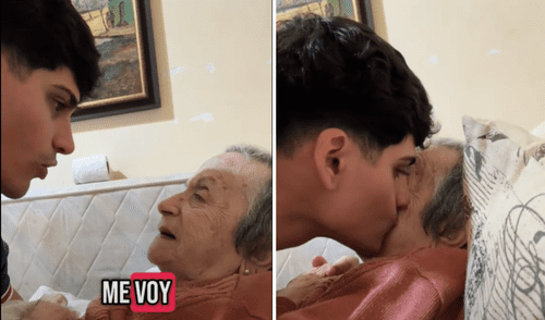 Un joven argentino se volvió viral luego de despedirse de su abuelita antes de partir a España. Foto: composición LR/TikTok Un joven argentino se volvió viral luego de despedirse de su abuelita antes de partir a España. Foto: composición LR/TikTok