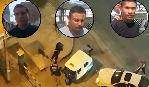 Agentes de Depincri capturaron a tres extorsionadores en Surco. Foto: Composición LR/Captura de pantalla de YouTube
