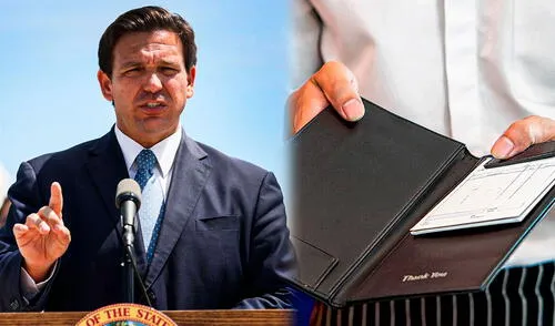 El aumento salarial sonríe a los trabajadores que reciben propina en Florida de cara al 2026. Foto: Composición LR